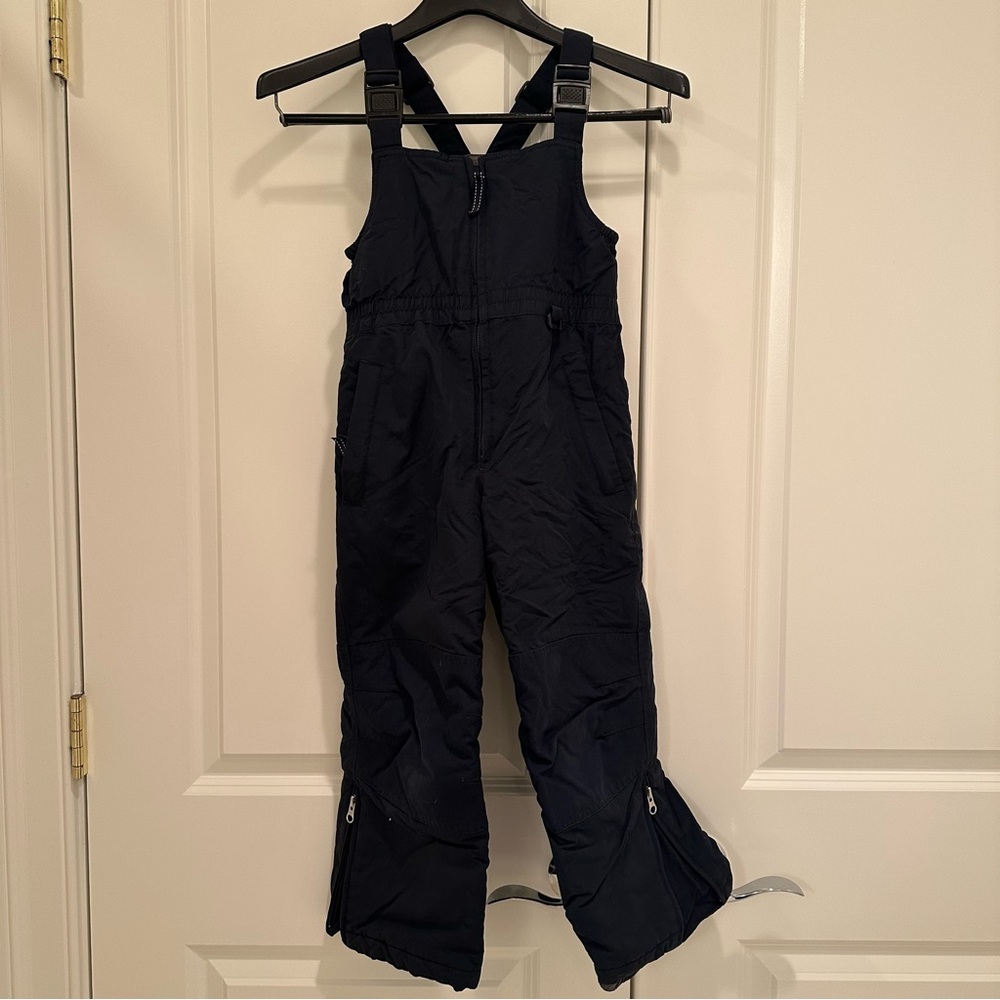 Lands' End Navy Snow Bib Overalls